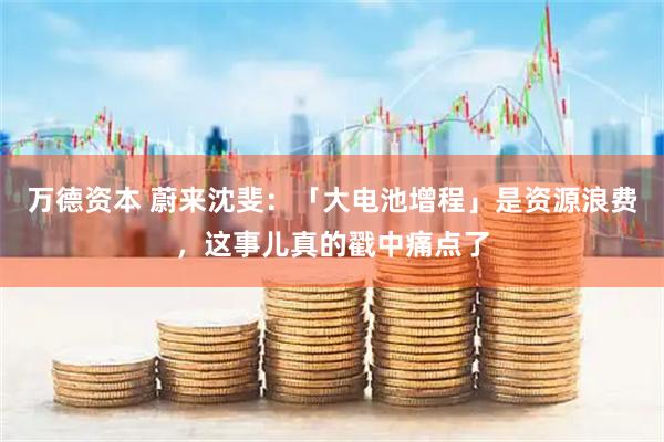 万德资本 蔚来沈斐:「大电池增程」是资源浪费,这事儿真的戳中痛点了